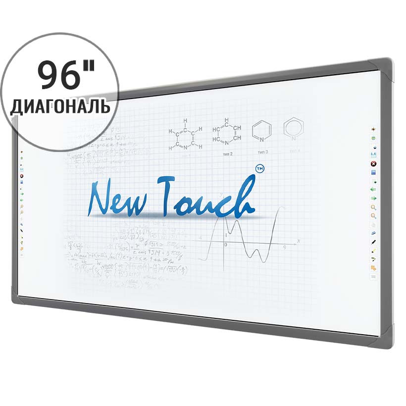 Интерактивная доска New Touch HP96 для школы и вуза